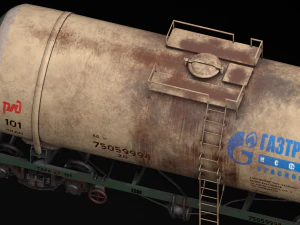 vagon-tank lowpoly 4k textures 3D Model