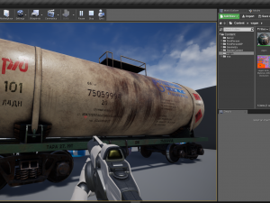 vagon-tank lowpoly 4k textures 3D Modell