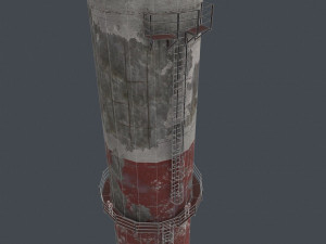 chimney tez industrial 4k Modelo 3D