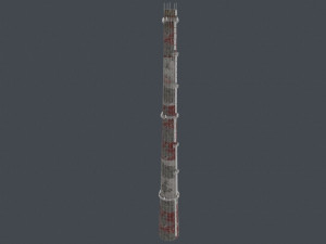 chimney tez industrial 4k Modelo 3D