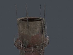 chimney tez industrial 4k Modelo 3D