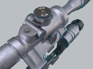 rifle scope pso-1 3D Model