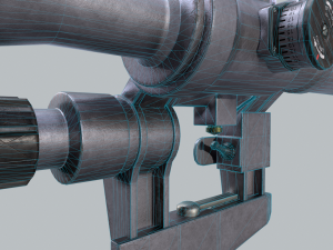 rifle scope pso-1 Modello 3D