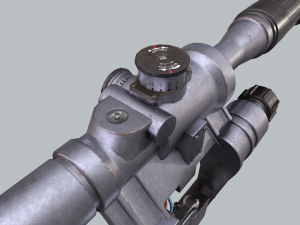 rifle scope pso-1 Modello 3D