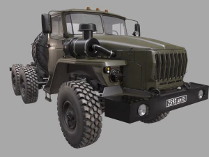camion militare russo ural-4320 Modello 3D