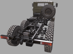 russian military truck ural-4320 3D मॉडल