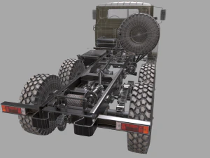russian military truck ural-4320 3D Model