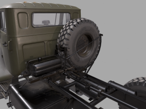 russian military truck ural-4320 3D मॉडल