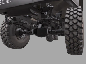 russian military truck ural-4320 3D Model