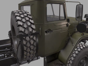 russian military truck ural-4320 3D Model