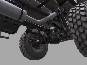 russian military truck ural-4320 3D मॉडल