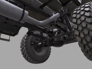 russian military truck ural-4320 3D Model