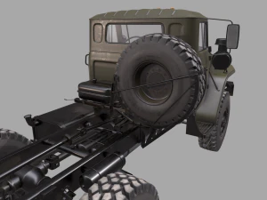 russian military truck ural-4320 3D Model