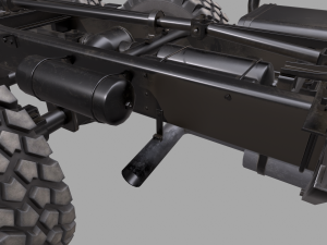 russian military truck ural-4320 3D मॉडल