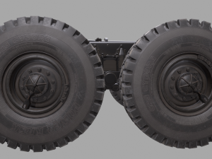 russian military truck ural-4320 3D मॉडल