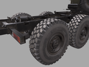 russian military truck ural-4320 3D मॉडल