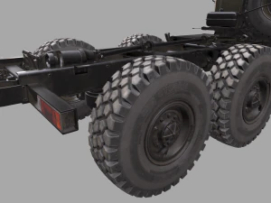 russian military truck ural-4320 3D Model