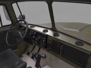 russian military truck ural-4320 3D Model