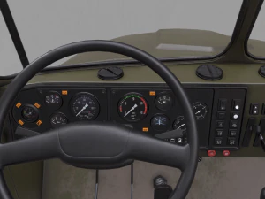 russian military truck ural-4320 3D Model