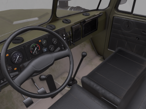 russian military truck ural-4320 3D मॉडल