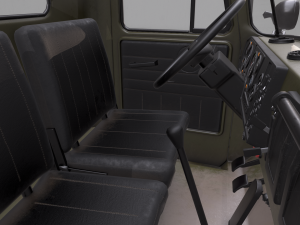 russian military truck ural-4320 3D मॉडल