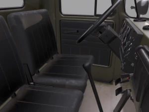 russian military truck ural-4320 3D Model