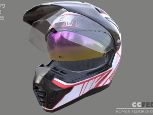 motocross helmet 4k 3D 模型