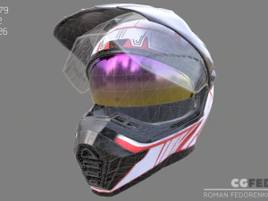 motocross helmet 4k 3D Model