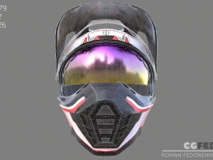 motocross helmet 4k 3D Model