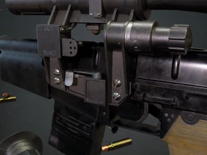vss vintorez sniper rifle 3D Model