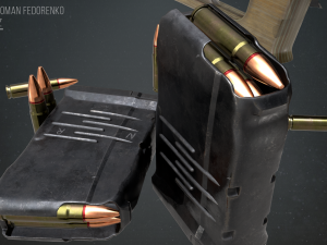 vss vintorez sniper rifle 3D 모델