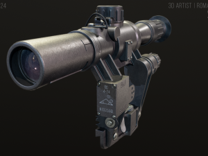 vss vintorez sniper rifle 3D 모델