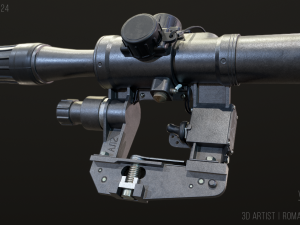 vss vintorez sniper rifle 3D 모델