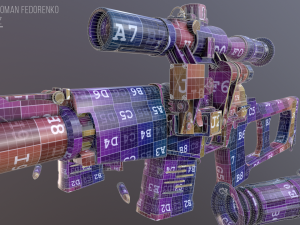 vss vintorez sniper rifle 3D 모델