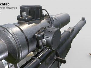 vss vintorez sniper rifle 3D 모델