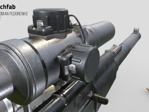 vss vintorez sniper rifle 3D Model