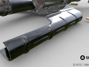 vss vintorez sniper rifle 3D Model