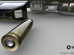vss vintorez sniper rifle 3D Model