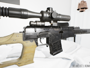 vss vintorez sniper rifle 3D 모델