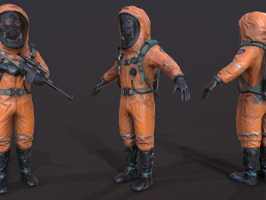 hazmat suit 3D Model
