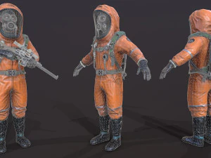 hazmat suit 3D Model