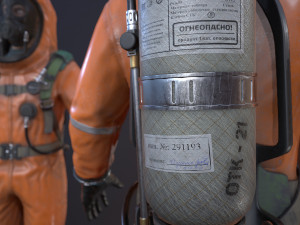 hazmat suit 3D मॉडल