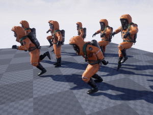 hazmat suit 3D मॉडल