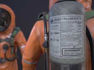 hazmat suit 3D मॉडल