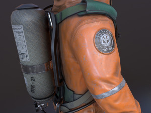 hazmat suit 3D मॉडल