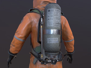 hazmat suit 3D मॉडल