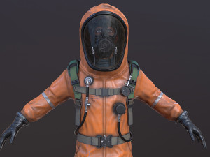 hazmat suit 3D मॉडल