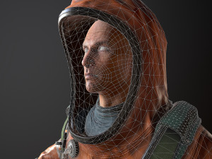 hazmat suit 3D मॉडल