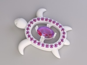 turtle pendant 3D Model