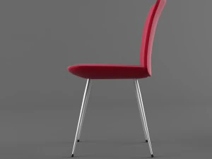 여성스러운 M 의자 3D 모델